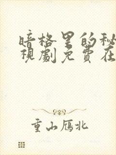 暗格里的秘密电视剧免费在线观看