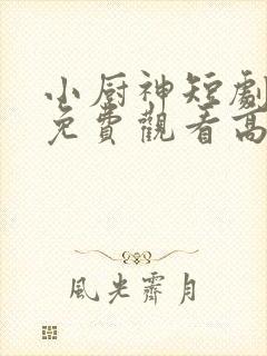 小厨神短剧全集免费观看高清