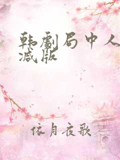 韩剧局中人无删减版