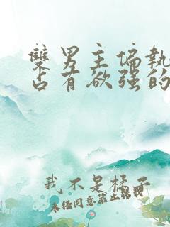 双男主偏执病态占有欲强的小说