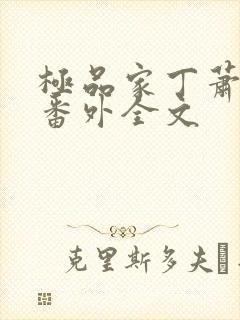 极品家丁萧夫人番外全文