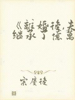 《离婚后,夫人继承了亿万家产》