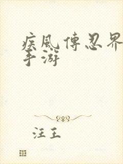 疾风传忍界大战手游