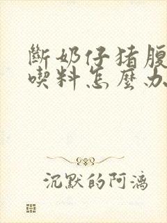 断奶仔猪腹泻不吃料怎么办