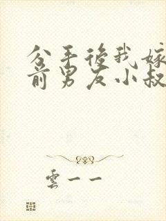 分手后我嫁给了前男友小叔