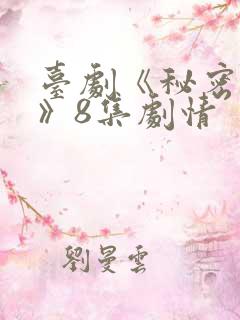 台剧《秘密关系》8集剧情