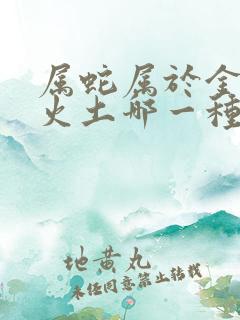 属蛇属于金木水火土哪一种