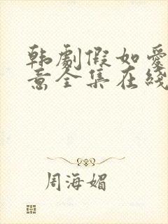 韩剧假如爱有天意全集在线观看