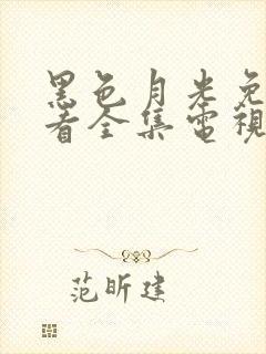 黑色月光免费观看全集电视剧