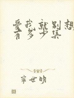 爱我就别想太多有多少集