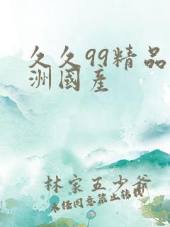 久久99精品亚洲国产