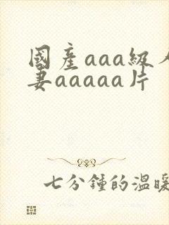 国产aaa级人妻aaaaa片