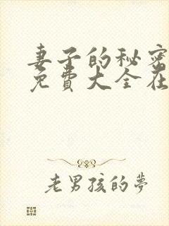 妻子的秘密小说免费大全在线阅读下载