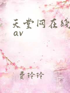 天堂网在线观看 av