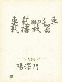 车载mp3 车载播放器