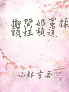 撕开奶罩揉吮奶头性频道