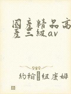 国产精品高清国产三级av