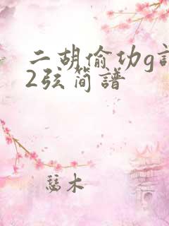 二胡偷功g调52弦简谱