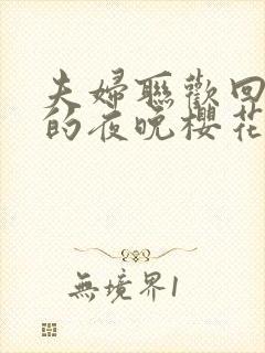 夫妇联欢回不去的夜晚樱花