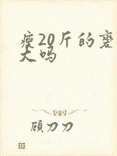 瘦20斤的变化大吗