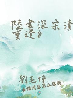 陆聿深宋清越《重逢》