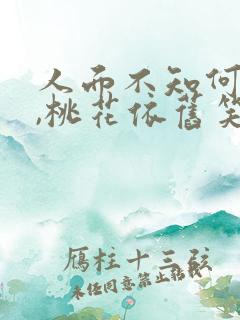 人面不知何处去,桃花依旧笑春风意思