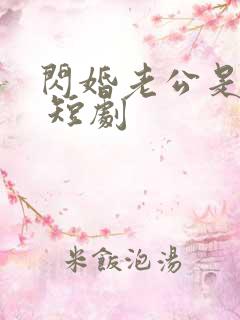 闪婚老公是豪门 短剧