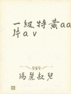 一级特黄aa大片aⅴ