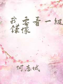 我要看一级黄色录像