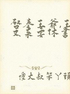 启奏王爷,王妃又来要休书免费阅读