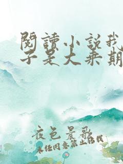 阅读小说我的妻子是大乘期大佬