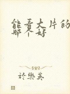 能看大片的软件哪个好