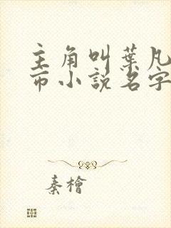 主角叫叶凡的都市小说名字