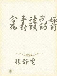 分手后我嫁给了死对头的前男友正版