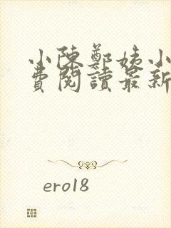 小陈郑姨小说免费阅读最新章节