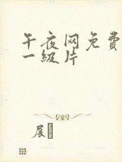 午夜网免费黄色一级片