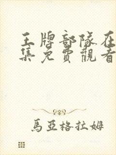 王牌部队在线全集免费观看完整版