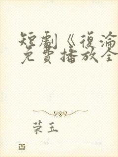 短剧《复沦陷》免费播放全集