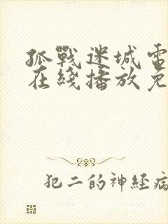 孤战迷城电视剧在线播放免费高清