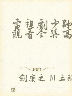 电视剧少帅免费观看全集高清