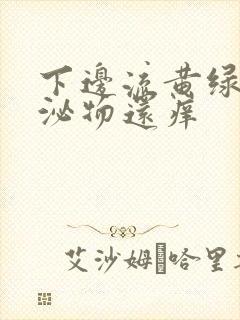 下边流黄绿色分泌物还痒