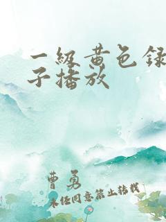 一级黄色录像片子播放