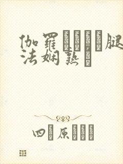 伽罗ちゃんが腿法娴熟を