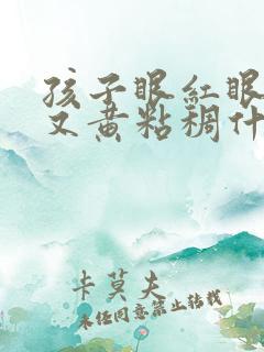 孩子眼红眼屎多又黄粘稠什么原因