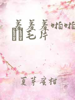 羞羞羞啪啪成人╳╳毛片