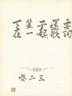 下辈子还要和你在一起歌词