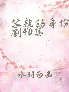 父亲的身份电视剧40集