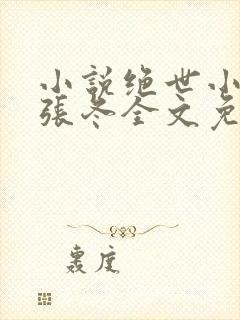 小说绝世小仙医张冬全文免费阅读