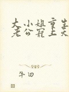 大小姐重生后被老公宠上天男主是谁