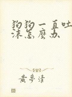 狗狗一直吐白泡沫怎么办